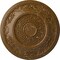 Ekena Millwork Nestor Ceiling Medallion (Fits Canopies up to 5"), 25 7/8"OD x 2 1/4"P, Smokey Topaz Crackle CM25NESTC - alternate 1